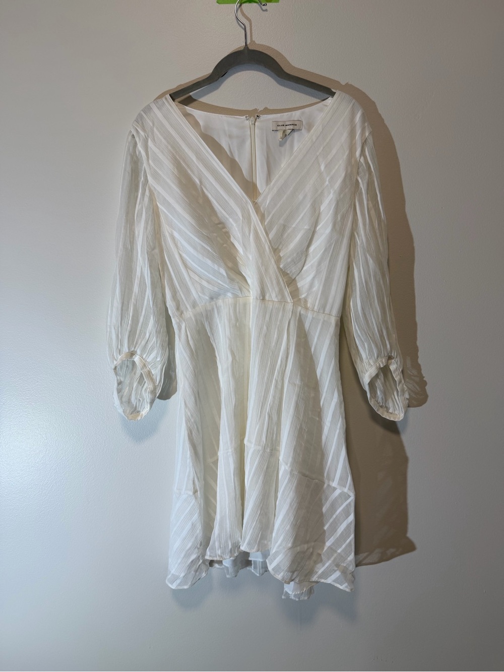 Club Monaco dress with a feminine wrap-style V-neck